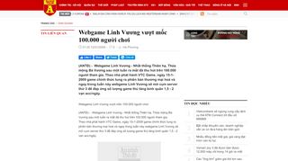 
                            4. Webgame Linh Vương vượt mốc 100.000 người chơi | Kinh doanh ...