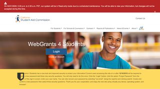 
                            13. WebGrants for Students :: Home Page - CA.gov
