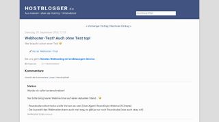 
                            11. Webhoster-Test? Auch ohne Test top! | hostblogger.de