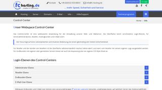 
                            2. Webhosting Control-Center - FC-Hosting