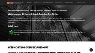 
                            2. Webhosting der twosteps GmbH - Webhosting günstig in ...