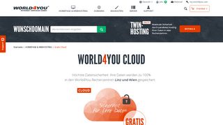
                            13. Webhosting | Gratis Cloud - World4You