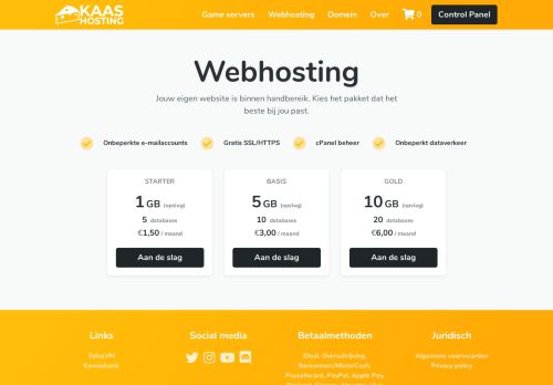 
                            4. Webhosting - KaasHosting