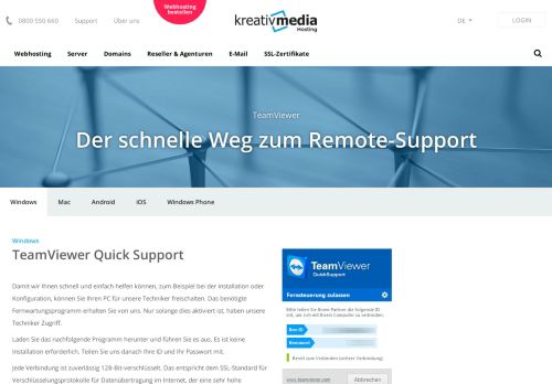 
                            11. ▷ Webhosting mit excellentem Support: Supportcenter ... - Kreativmedia