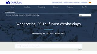 
                            3. Webhosting: SSH auf Ihren Webhostings | OVH Dokumentation