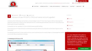 
                            1. WebhostOne - Wie kann ich per FTP (SFTP, FTPES) auf meinen ...