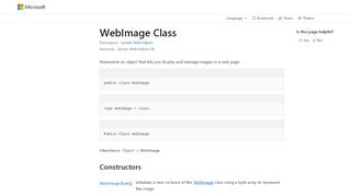 
                            4. WebImage Class (System.Web.Helpers) | Microsoft Docs