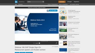 
                            12. Webinar: Mit SAP Single Sign-On Ressourcen sparen und Kosten ...