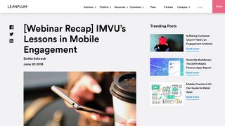 
                            12. [Webinar Recap] IMVU's Lessons in Mobile Engagement | Leanplum