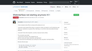 
                            10. Webinterface not starting anymore · Issue #61 · linuxserver/docker ...