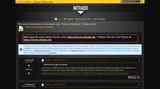 
                            2. Webinterface page not loading - Support - General - Nitrado.net ...