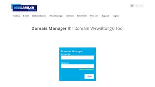 
                            2. Webland.ch > Login