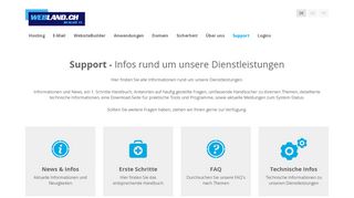 
                            13. Webland.ch > Support und Service