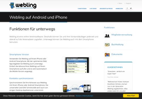 
                            3. Webling Mobile