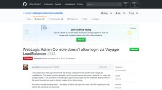 
                            12. WebLogic Admin Console doesn't allow login via Voyager ... - GitHub