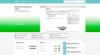 
                            4. weblord.toshiba-tro.de - Welcome to WebLord - Login - Web Lord ...