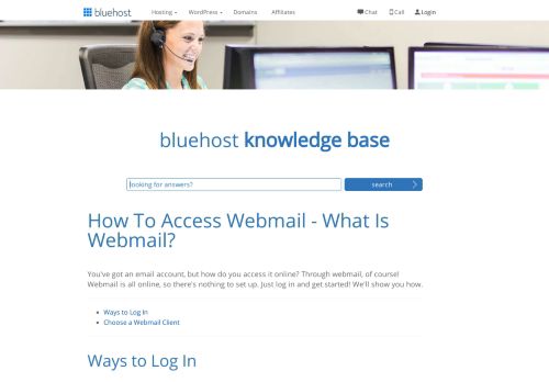 
                            10. Webmail Access - Bluehost cPanel