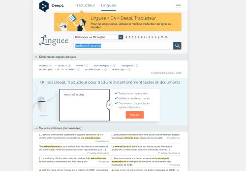 
                            6. webmail access - Traduction française – Linguee