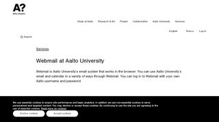 
                            3. Webmail at Aalto University | Aalto University