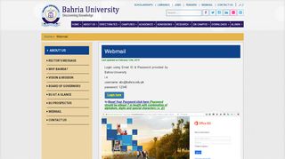 
                            3. Webmail – Bahria University