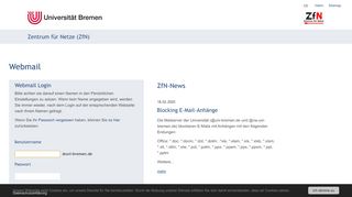 
                            2. Webmail - Bremen - Uni Bremen