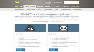 
                            6. Webmail & Cloud: im Internet-Tarif inklusive | EWE