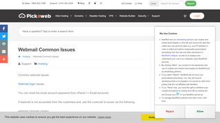 
                            6. Webmail Common Issues - Pickaweb