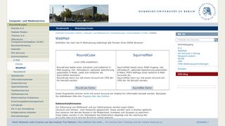 
                            1. WebMail - Computer- und Medienservice - Humboldt-Universität zu ...