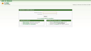 
                            2. Webmail Correo Andaluz