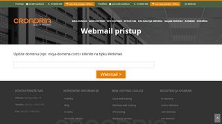 
                            2. Webmail - Croadria hosting