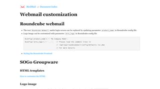 
                            12. Webmail customization - iRedMail Documentations