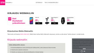 
                            1. Webmail - DNA Minun Palveluni