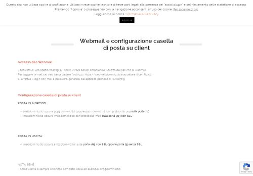 
                            1. Webmail e configurazione casella di posta su client - Diciannove Soc ...