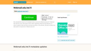 
                            12. Webmail Edu Hel (Webmail.edu.hel.fi) - Sign In - Easycounter