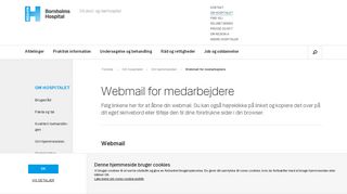 
                            11. Webmail for medarbejdere - Bornholms Hospital