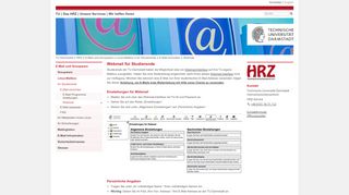 
                            5. Webmail für Studierende - HRZ TU Darmstadt
