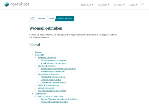
                            5. Webmail gebruiken | Greenhost