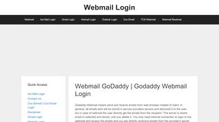 
                            11. Webmail GoDaddy | Godaddy Webmail Login