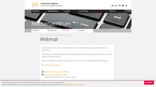
                            5. Webmail - Hochschule Augsburg