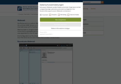 
                            1. Webmail - Hochschule Schmalkalden