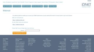 
                            9. Webmail | IDNET