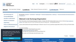 
                            2. Webmail in der Exchange-Organisation - Landkreis Bad Toelz ...
