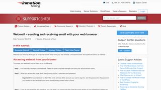 
                            2. Webmail | InMotion Hosting