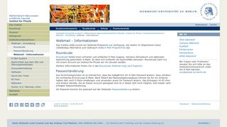 
                            2. Webmail - Institut für Physik - Humboldt-Universität zu Berlin