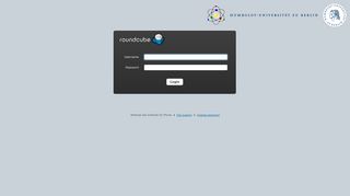 
                            1. Webmail Interface of the Department of Physics - Humboldt-Universität ...