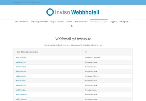 
                            4. Webmail | inviso.se - Inviso webbhotell
