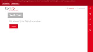 
                            8. Webmail - komro GmbH Rosenheim | Mehr Freiraum. Mehr Leben.