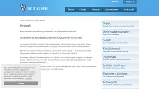 
                            3. Webmail | Kotisivukone