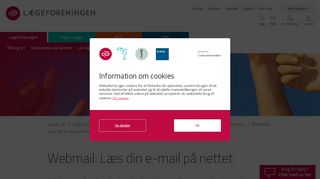 
                            1. Webmail: Læs din e-mail på nettet | læger.dk