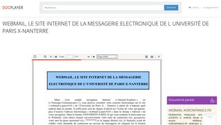 
                            4. WEBMAIL, LE SITE INTERNET DE LA MESSAGERIE ... - DocPlayer.fr